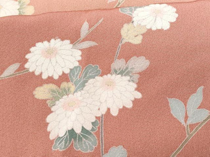 平和屋着物■訪問着 枝菊文 暈し染め 正絹 逸品 CABD6274fb