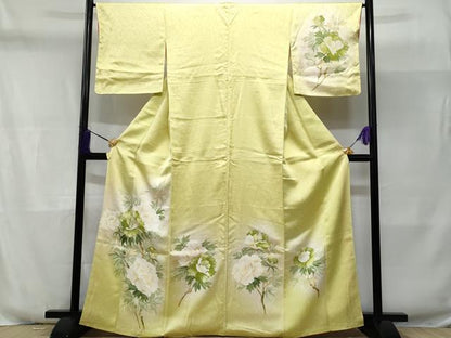 平和屋着物■訪問着 枝牡丹 暈し染め 正絹 逸品 CABD6295fb