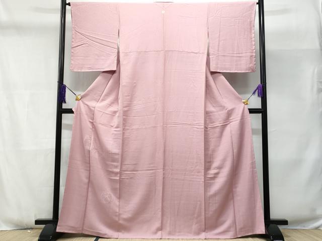 平和屋着物■無地絵羽訪問着 桐 鴇色 正絹 逸品 CABD6298fb