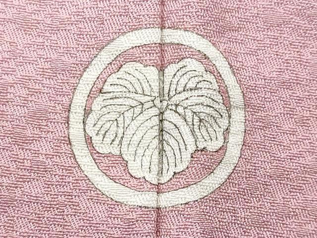 平和屋着物■無地絵羽訪問着 桐 鴇色 正絹 逸品 CABD6298fb