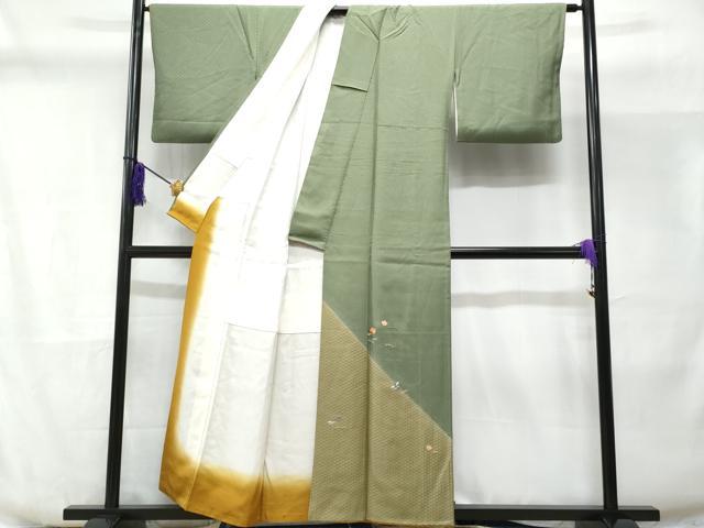 平和屋着物■豪華色留袖 駒刺繍 吹き寄せ文 正絹 逸品 CABD6322fb