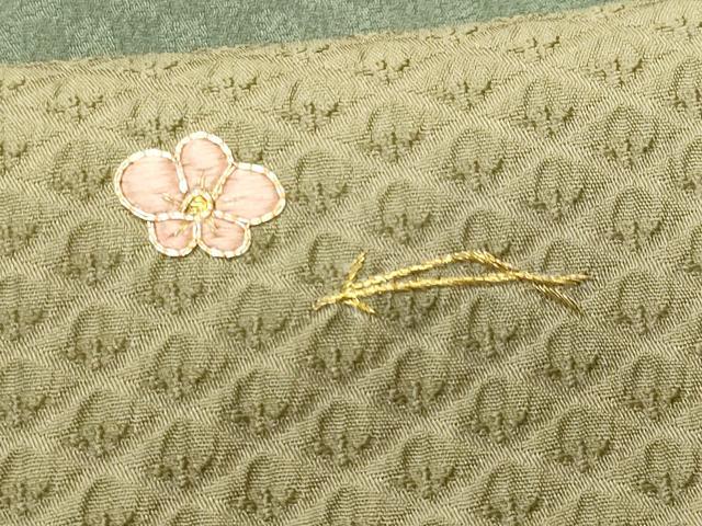 平和屋着物■豪華色留袖 駒刺繍 吹き寄せ文 正絹 逸品 CABD6322fb