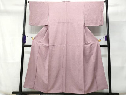 平和屋着物■上質な色無地 紅藤色 正絹 逸品 CABD6330fb