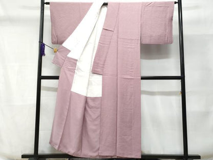 平和屋着物■上質な色無地 紅藤色 正絹 逸品 CABD6330fb