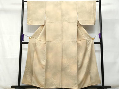 平和屋着物■上質な小紋 草葉文 暈し染め 正絹 逸品 CABD6357fb