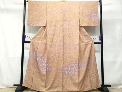 平和屋着物■訪問着 草花文 正絹 逸品 CABD6364fb