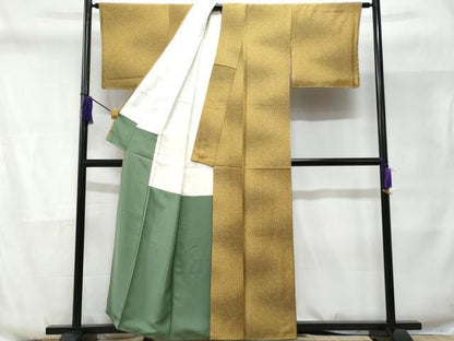 平和屋着物■上質な小紋 渦巻き 暈し染め 正絹 逸品 未使用 CABD6367fb