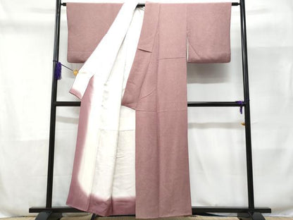 平和屋着物■江戸小紋 作家物 草木染 鮫小紋柄 鬼しぼ縮緬 正絹 逸品 CABD6370fb