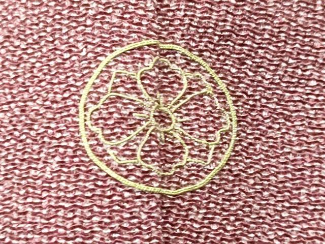 平和屋着物■江戸小紋 作家物 草木染 鮫小紋柄 鬼しぼ縮緬 正絹 逸品 CABD6370fb