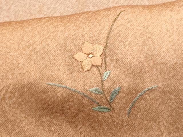平和屋着物■訪問着 刺繍 籬草花文 金糸 正絹 逸品 CABD6394fb