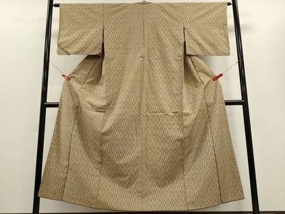 平和屋着物■上質な紬 縞 正絹 逸品 CABD6407oy
