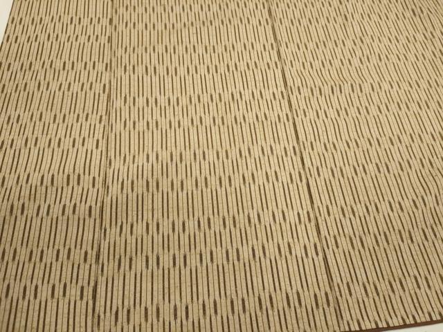 平和屋着物■上質な紬 縞 正絹 逸品 CABD6407oy