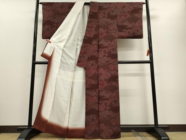 平和屋着物■上質な小紋 辻が花 正絹 逸品 CABD6408oy