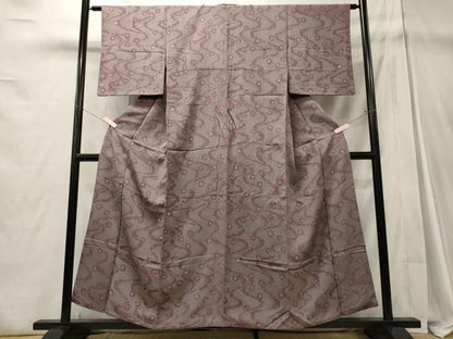 平和屋着物■上質な小紋 流線文 折り鶴 鞠 正絹 逸品 CABD6421oy