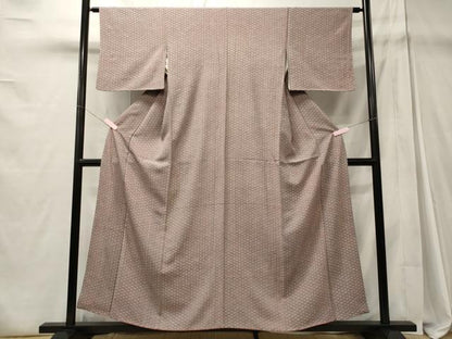 平和屋着物■上質な小紋 青海波文 正絹 逸品 CABD6424oy