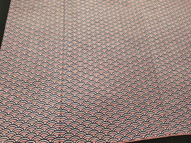平和屋着物■上質な小紋 青海波文 正絹 逸品 CABD6424oy