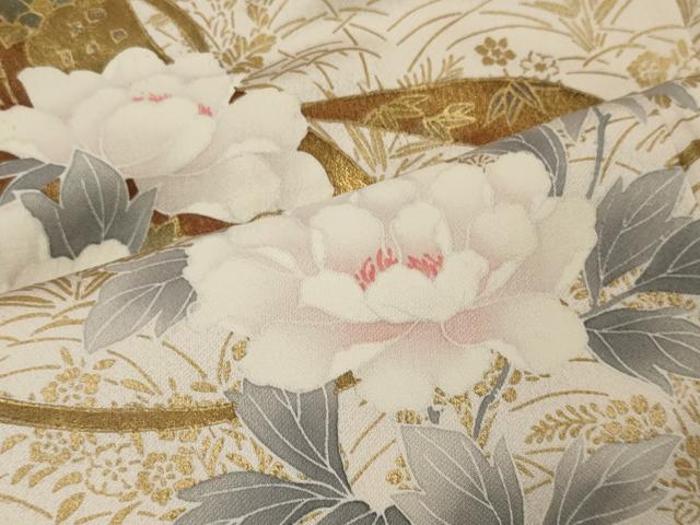 平和屋着物■訪問着 短冊草花文 金彩 ますいわ屋扱い 正絹 逸品 CABD6427oy