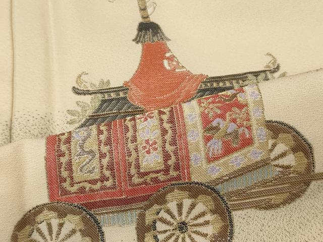 平和屋着物■訪問着　祇園祭　寿光織　金糸　正絹　逸品　CABD6433oy