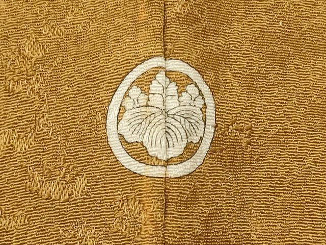 平和屋着物■上質な色無地　櫨染色　正絹　逸品　CABD6474oy