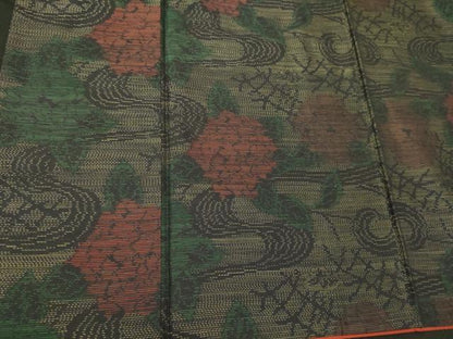 平和屋着物■本場大島紬　流水花文　正絹　逸品　CABD6487oy