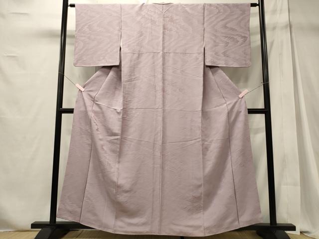 平和屋着物■上質な色無地　霞文　紅藤色　正絹　逸品　CABD6488oy