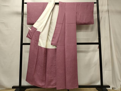 平和屋着物■上質な色無地　若紫色　正絹　逸品　CABD6498oy