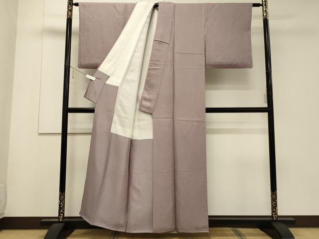 平和屋着物■上質な色無地　浅紫色　正絹　逸品　CABD6516oy