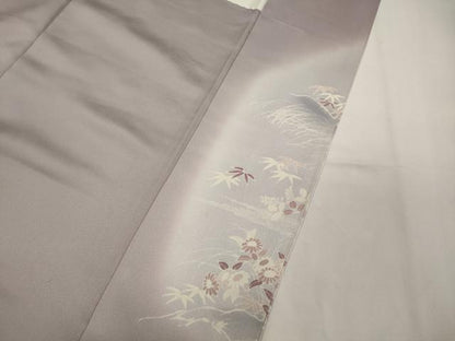 平和屋着物■豪華色留袖　刺繍　休み鳥花松文　暈し染め　正絹　逸品　CABD6529oy