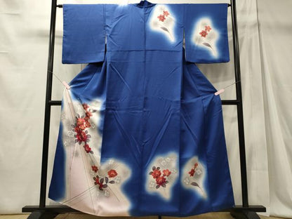平和屋着物■訪問着　草花文　暈し染め　正絹　逸品　CABD6554oy