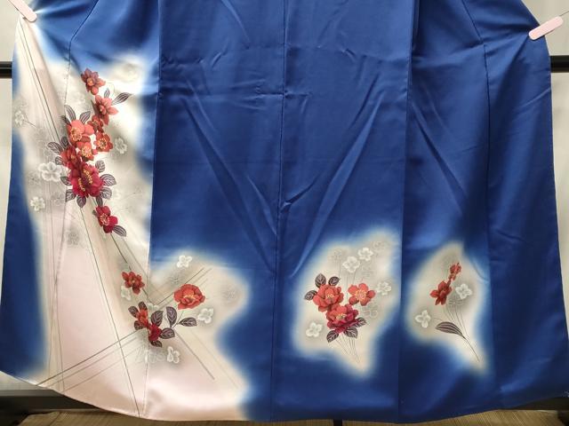 平和屋着物■訪問着　草花文　暈し染め　正絹　逸品　CABD6554oy