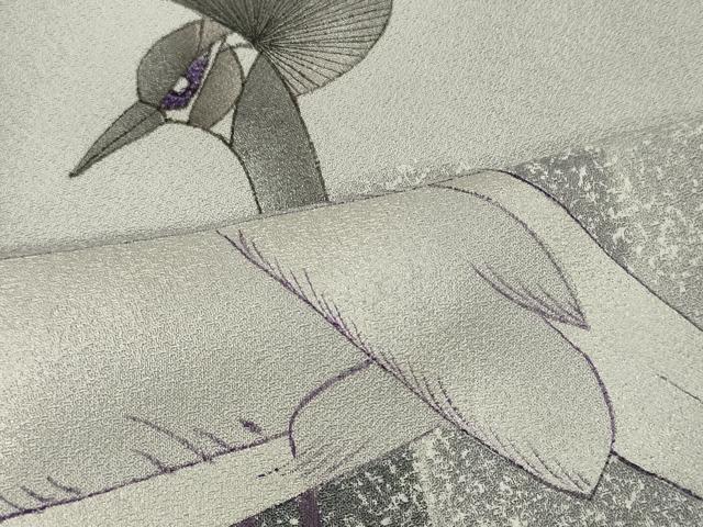 平和屋着物■訪問着　作家物　鳥　金銀彩　正絹　逸品　CABD6556oy