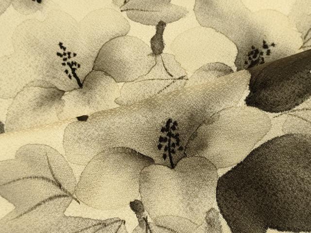 平和屋着物■訪問着　手描き　枝花文　正絹　逸品　CABD6567oy