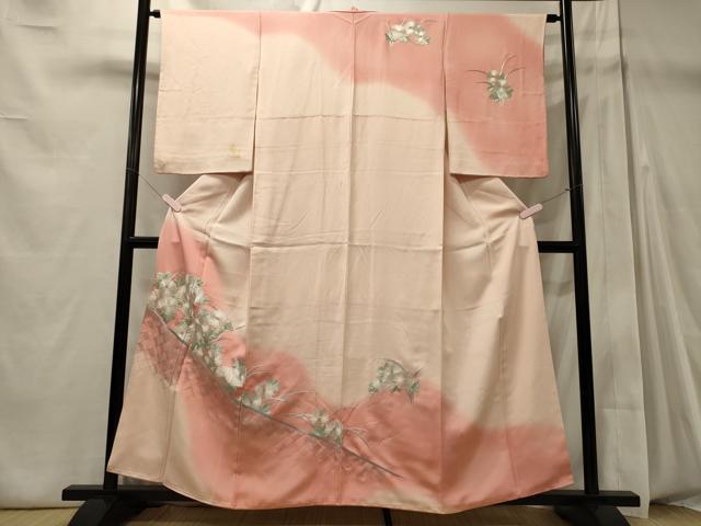 平和屋着物■中国三大刺繍　相良刺繍　総刺繍　訪問着　籬芝花文　暈し染め　正絹　逸品　CABD6578oy