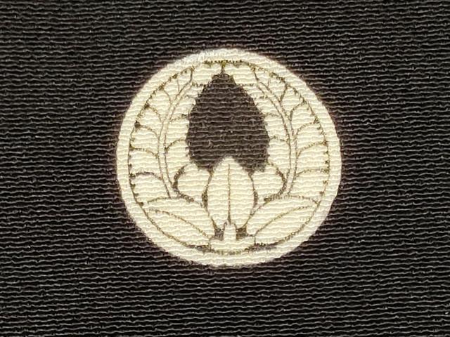 平和屋着物■豪華黒留袖 駒刺繍 桧扇花鳥松文 金彩 正絹 逸品 CABD6581oy
