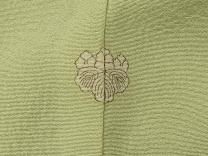 平和屋着物■上質な色無地　若菜色　正絹　逸品　未使用　CABD6585oy