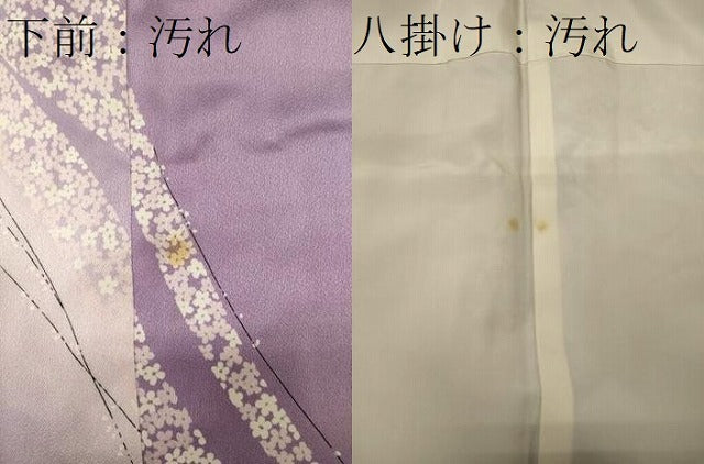 平和屋着物■上質な小紋　流線舞花文　暈し染め　正絹　逸品　未使用　CABD6595oy