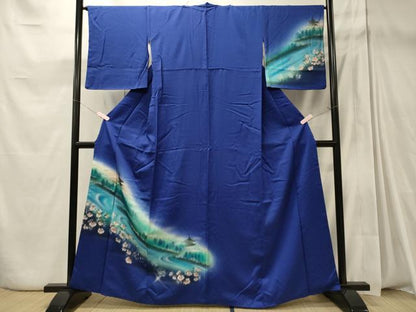 平和屋着物■訪問着　風景草木花文　暈し染め　正絹　逸品　CABD6617oy
