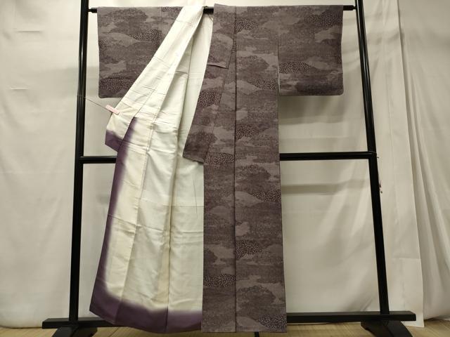 平和屋着物■江戸小紋　吉祥花唐草文　正絹　逸品　CABD6630oy