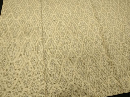 平和屋着物■上質な紬　菱花文　正絹　逸品　CABD6641oy