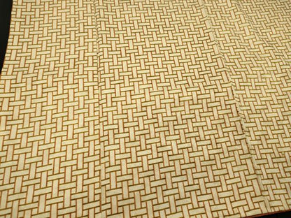 平和屋着物■上質な小紋　網目文　正絹　逸品　未使用　CABD6649oy