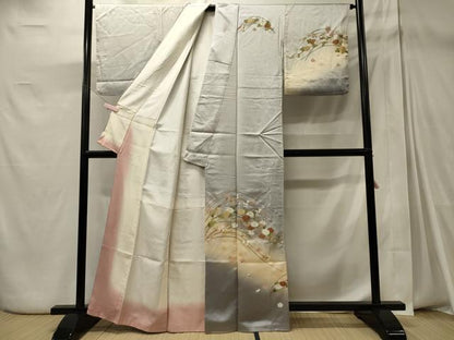 平和屋着物■訪問着　花筏　暈し染め　金彩　正絹　逸品　CABD6650oy