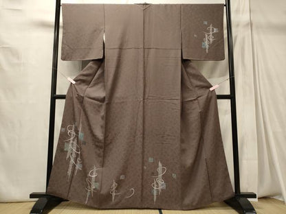 平和屋着物■訪問着 幾何学文 正絹 逸品 CABD6673oy