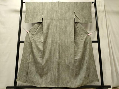 平和屋着物■上質な小紋 縞 正絹 逸品 CABD6679oy