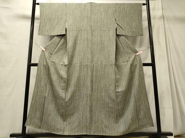 平和屋着物■上質な小紋 縞 正絹 逸品 CABD6679oy