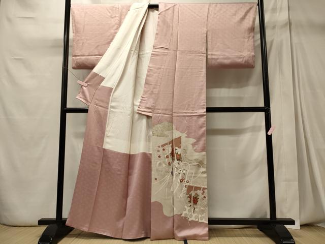 平和屋着物■豪華色留袖 几帳花文 金彩 正絹 逸品 CABD6701oy