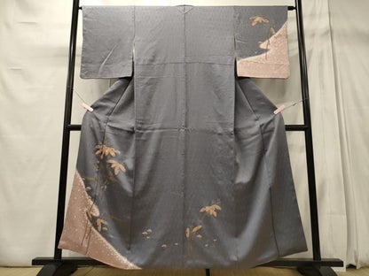 平和屋着物■訪問着 枝葉文 金彩 正絹 逸品 CABD6737oy