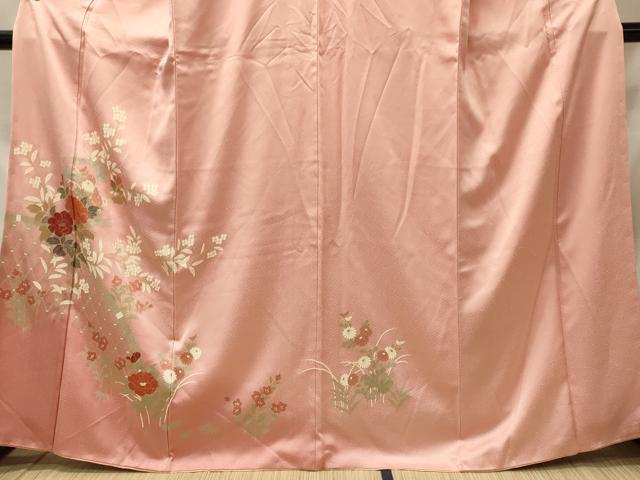 平和屋着物■訪問着 色紙籬花文 金彩 正絹 逸品 CABD6748oy