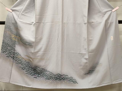 平和屋着物■訪問着 作家物 笠松文 良寛 暈し染め 金彩 正絹 逸品 CABD6771oy
