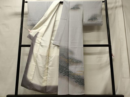 平和屋着物■訪問着 作家物 笠松文 良寛 暈し染め 金彩 正絹 逸品 CABD6771oy