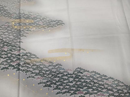 平和屋着物■訪問着 作家物 笠松文 良寛 暈し染め 金彩 正絹 逸品 CABD6771oy